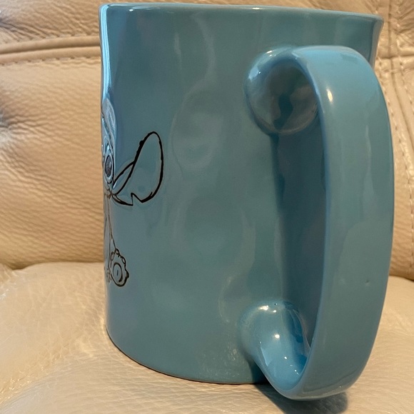Ohana Mug Lilo & Stitch Handmade Style Mug NWT Blue Family Disney Animation - Picture 5 of 9
